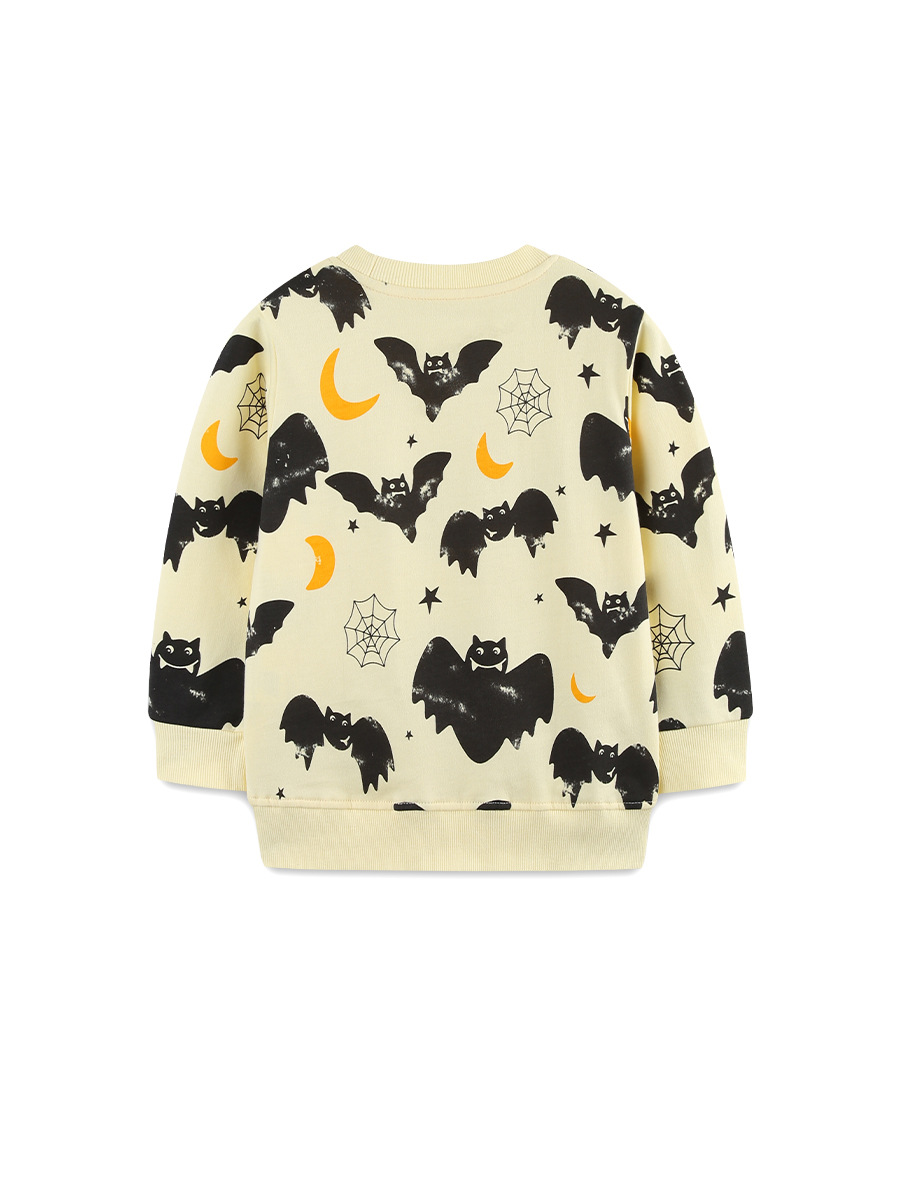 26 nuevas sudaderas de otoño para niños, sudaderas de manga larga con estampado de dibujos animados de Halloween, sudaderas de cuello redondo para niños, sudaderas infantiles transfronterizas