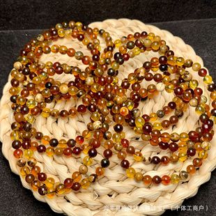 Factory wholesale Myanmar natural amber Duobao bracelet root Po blood Po cave blue Po gold brown and other bracelets