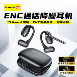 awei用维TZ9蓝牙耳机 带延长麦克风开放式运动开车办公室无线耳机