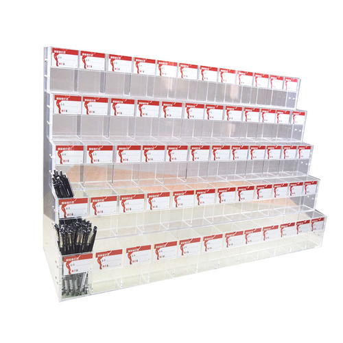 Pen holder stationery store neutral pen holder multi-layer top and bottom pen stand step pen display stand acrylic transparent pen display rack