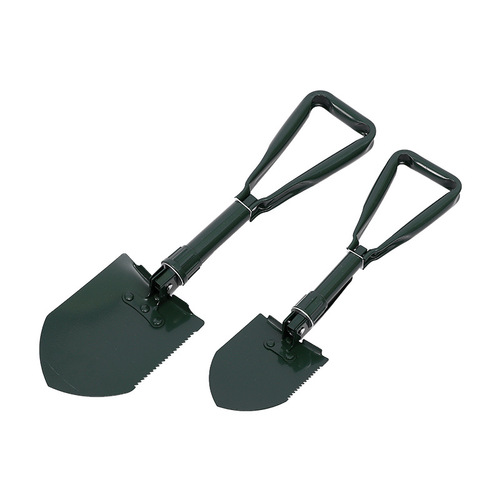 Manufacturer Direct Sales Outdoor Camping Mini Folding Shovel Multi-Purpose Military Shovel Manganese Steel Shovel Portable Combination Shovel