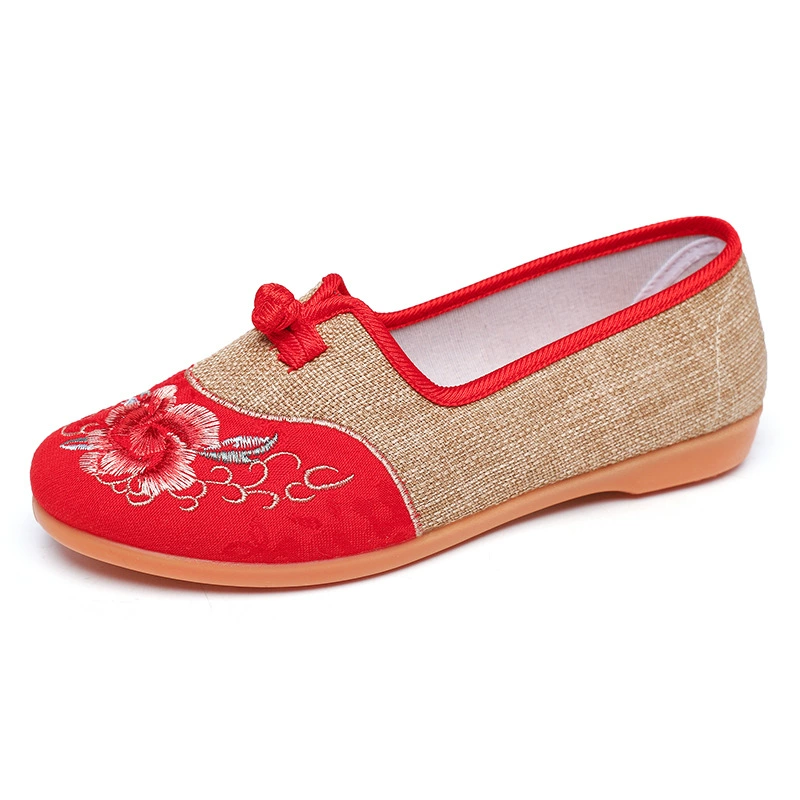 Осенние Slip-ons, этническая обувь, Ханьфу для матери, повседневная обувь, этнический стиль, мягкая подошва, оптовый