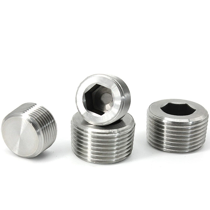 304 stainless steel hex plug PT carbon steel oil plug NPT throat plug RC pipe plug M blind plug screw plug G pipe plug