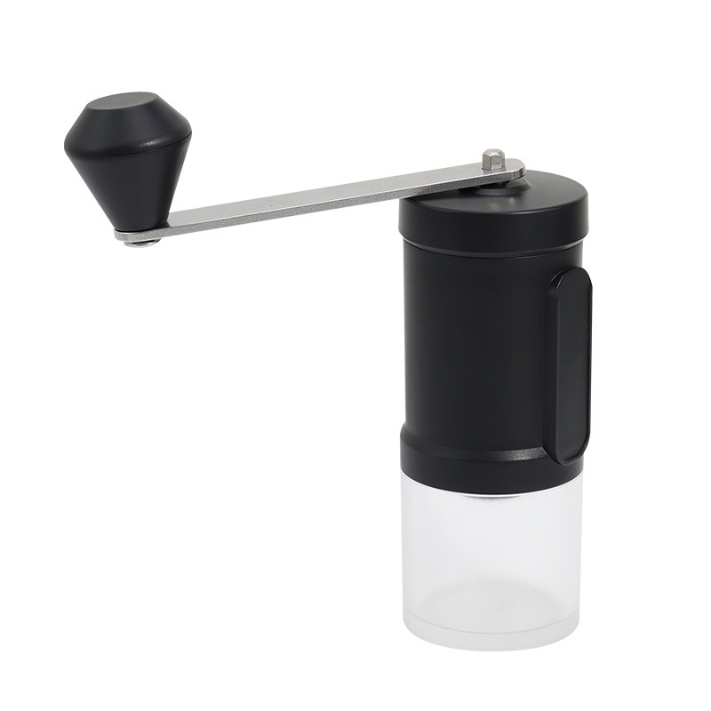 Plastic hand coffee machine small portable household bean grinder black coffee grinder