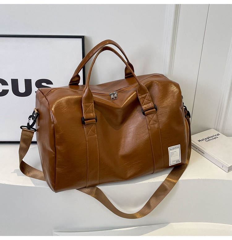 Bolsa de moda para salir, bolsa de ejercicio, bolsa de mano de separación seca y húmeda, bolsa de cuero para hombres, bolsa de viaje de gran capacidad para mujeres
