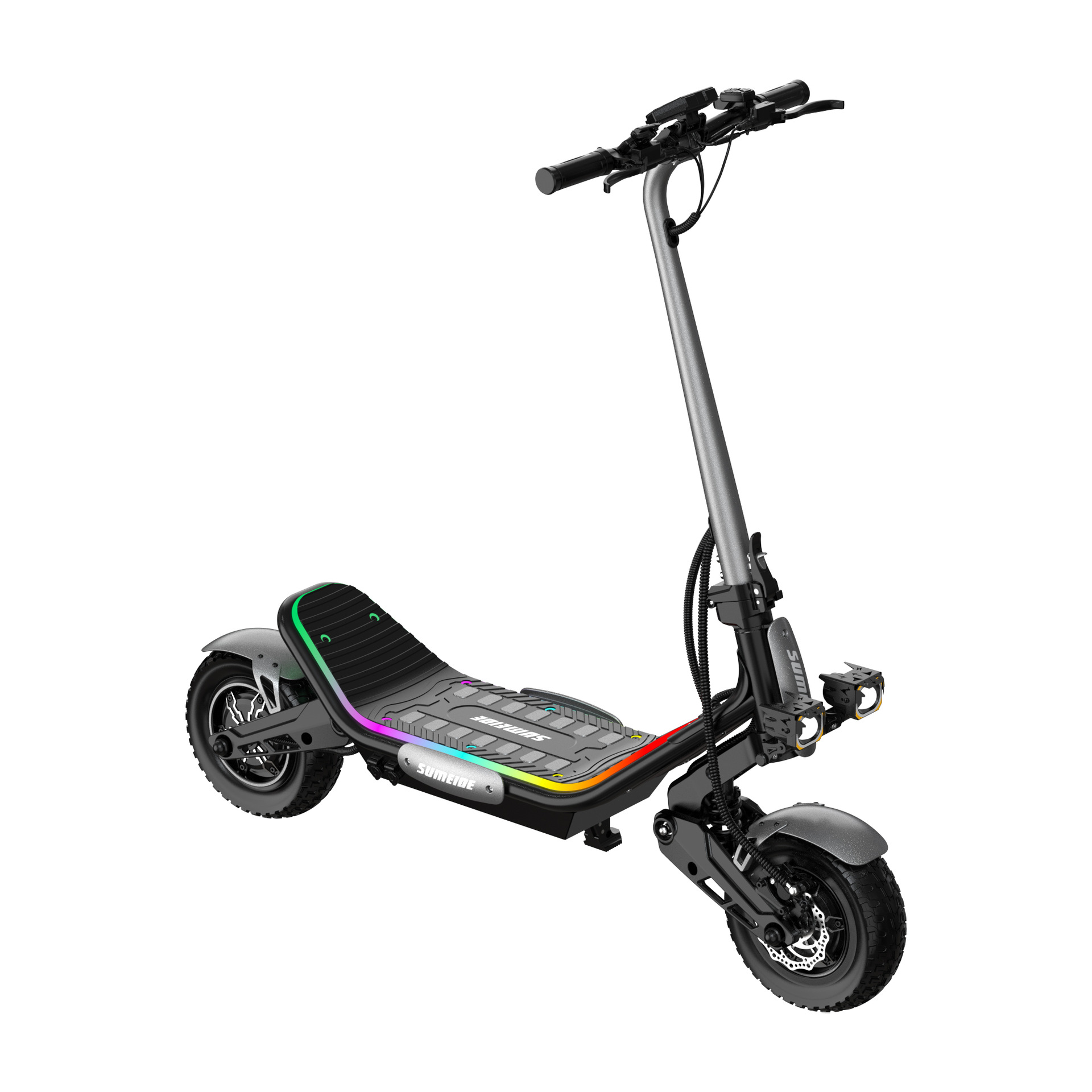 New adult foldable electric scooter with high power, long battery life, portable mini two-wheeled electric vehicle