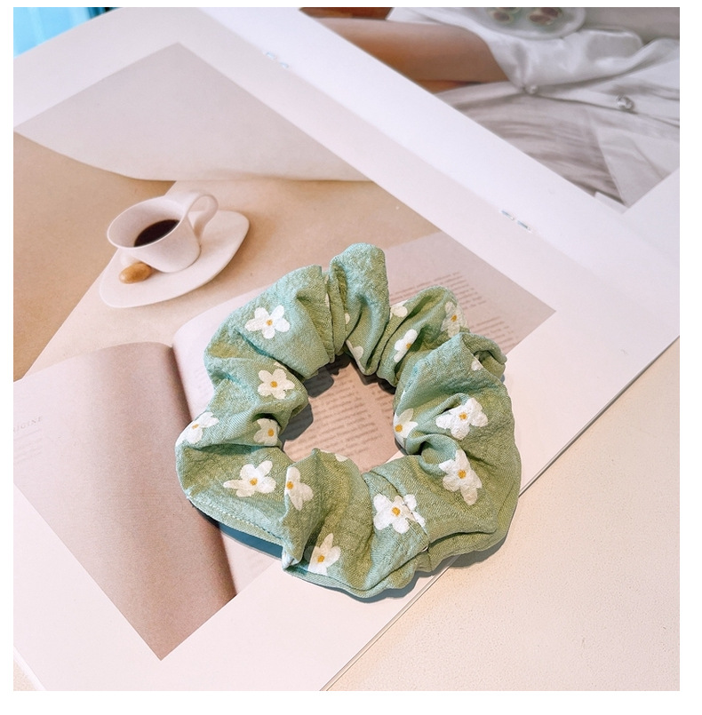 Korea Fashion Daisy Flowers Hair Scrunchies display picture 8