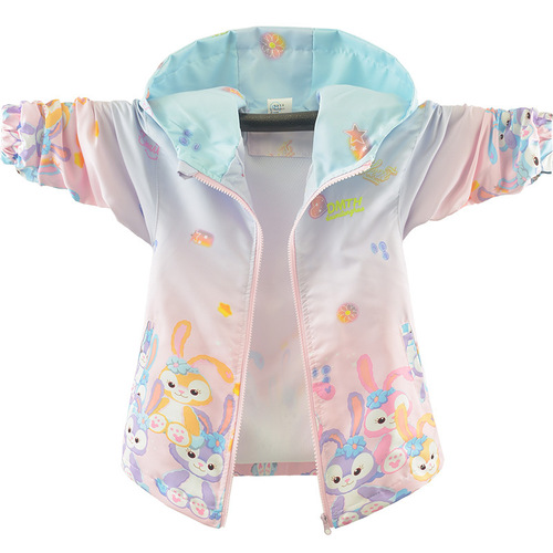 Children's Windproof Jacket Women's New Spring 2024 Outwear for Girls and Big Kids Trendy Outerwear