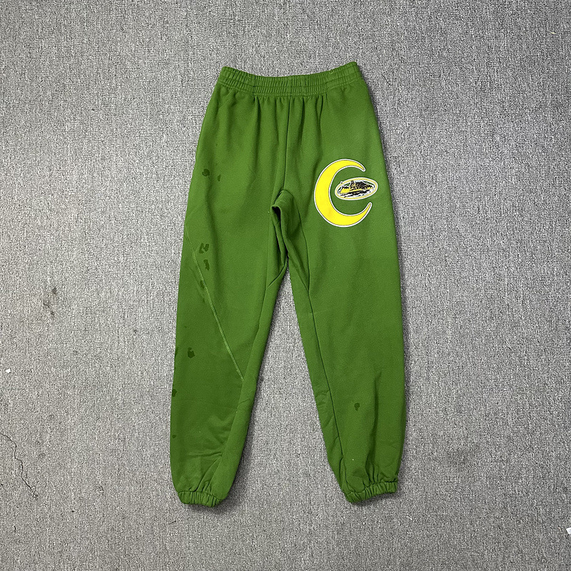 Marca de moda alta calidad isla impreso con capucha suéter casual sweatpants traje