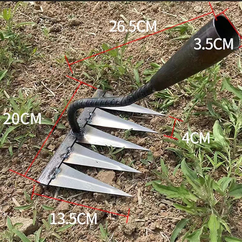 Five-tooth nail rake*multi-tooth*40*20*26