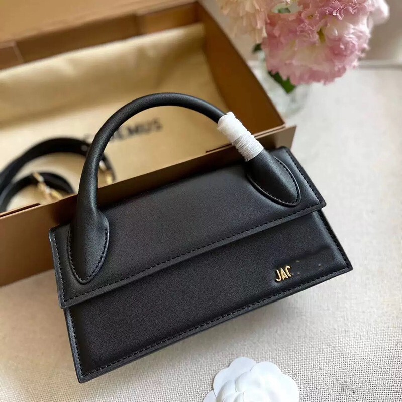 Jacquemus New Niche Design French Fashion Versatile Flap-Style Textured Handbag Shoulder Crossbody Small Square Bag