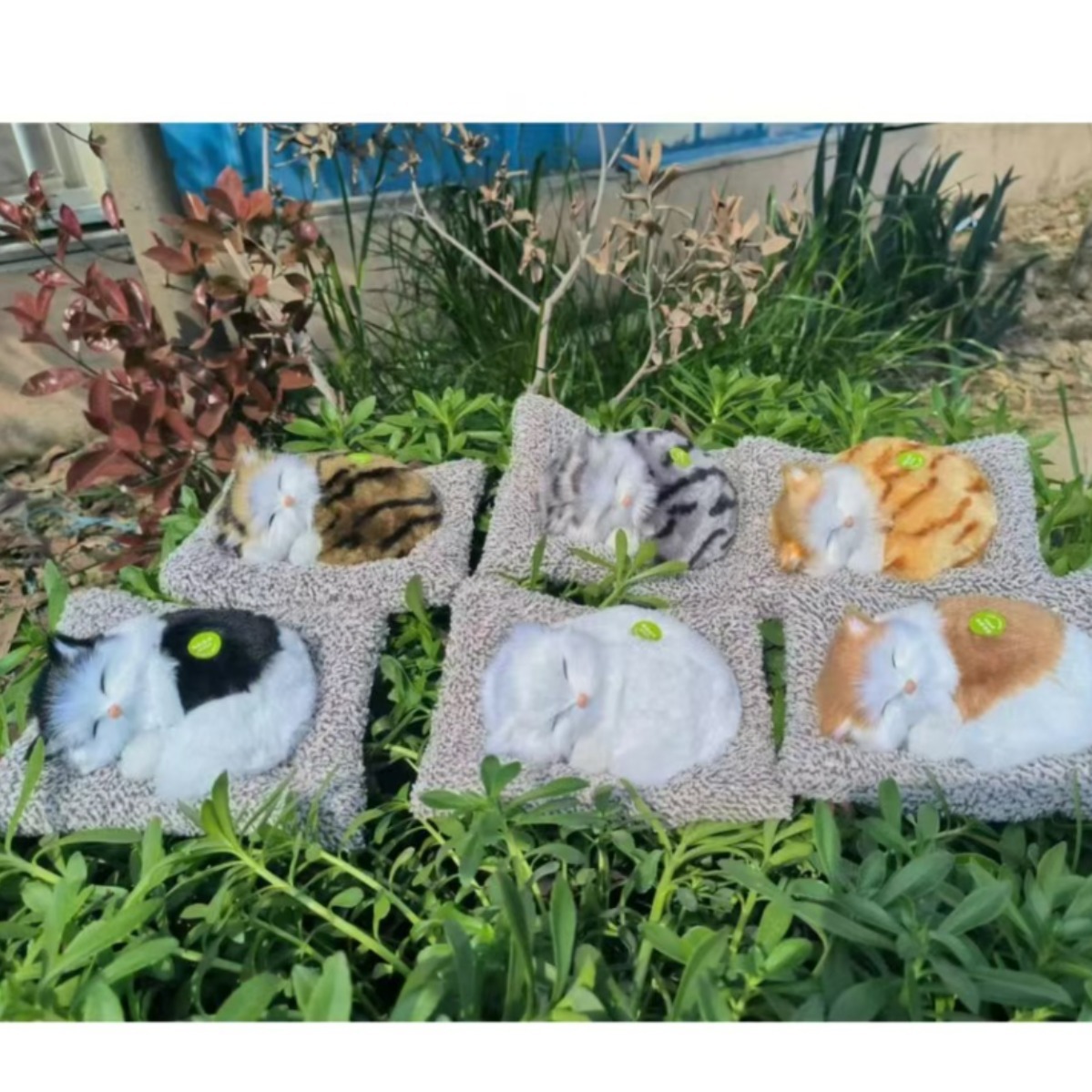 Decoración interior del automóvil adornos de automóviles carbón activado para dormir gato muñeca bolsa de carbón de bambú para gatos para eliminar formaldehído para eliminar el olor de carbón de bambú gato