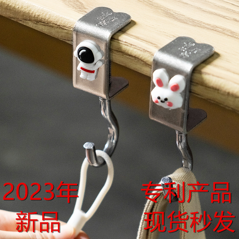 (Patente) dormitorio artefacto estudiante mochila gancho escritorio colgando estante de almacenamiento móvil buen Escritorio de escritura