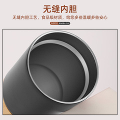 New Stainless Steel Ice-Breaker Cup with Bamboo Shell Insulated Cup Portable Car Cup Coffee Cup Business Gift Water Bottle