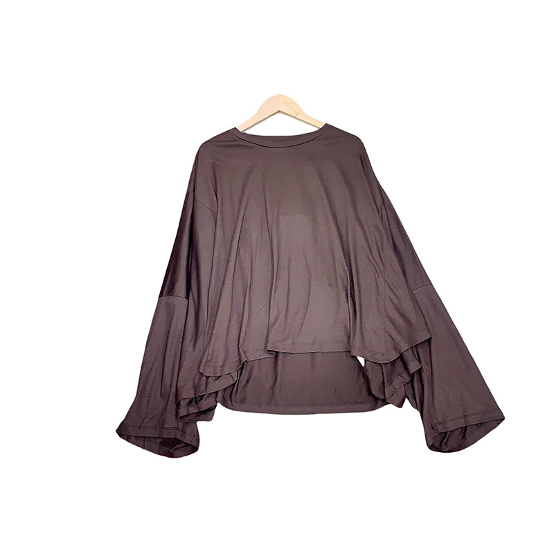 在庫あり KEI プライベートサーバーおすすめ 日本産エジプト長繊維綿 薄くて柔らかく、ゆったりとしたバットスリーブのオーバーサイズ長袖