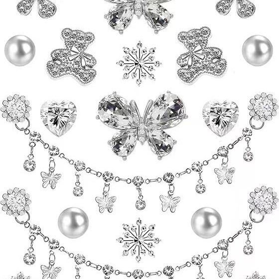 DIY Accessories for Crocs Shoes, Detachable Cross Decorative Buckle, Crocs Shoe Charms, Popular Cross-Border Crocs Shoe Buckles