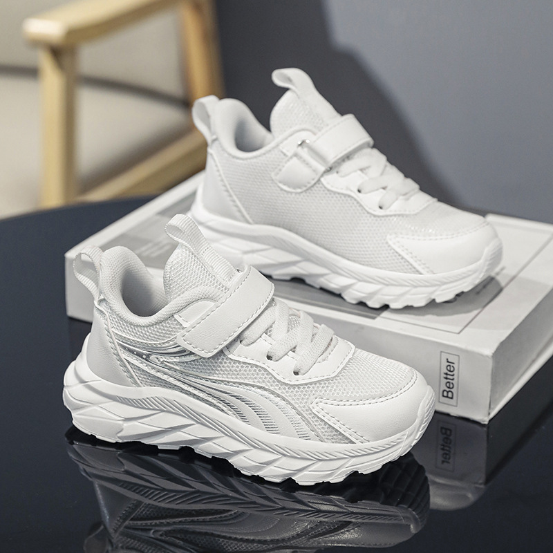 2025 zapatos para niños de mediana edad, zapatos blancos para estudiantes de primaria, zapatos blancos para niños, zapatos deportivos blancos para niños, zapatillas de deporte para turistas, niñas