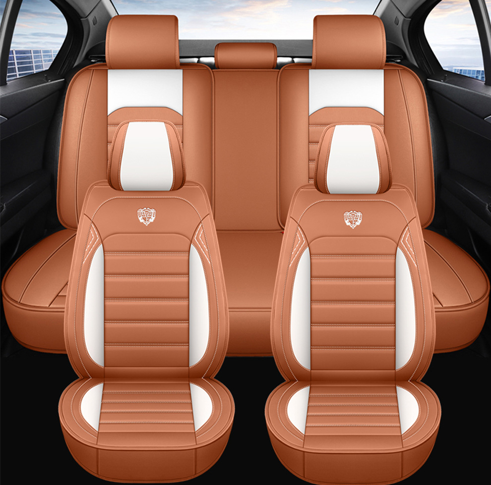 Cross-Border Amazon Car Seat Cushion, All-Season, Full Leather, Fully Covered, Wear-Resistant, Breathable, Car Interior Seat Cushion Cover