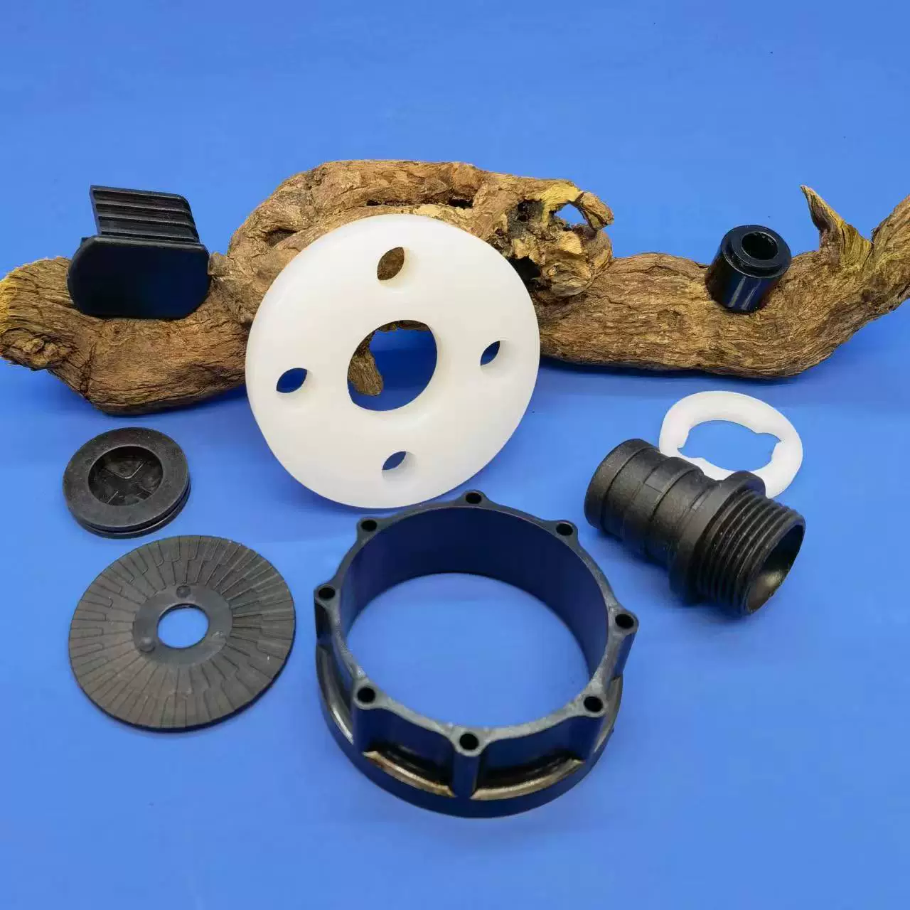 Черно-белая пластиковая плоская прокладка pa66 нейлоновая прокладка