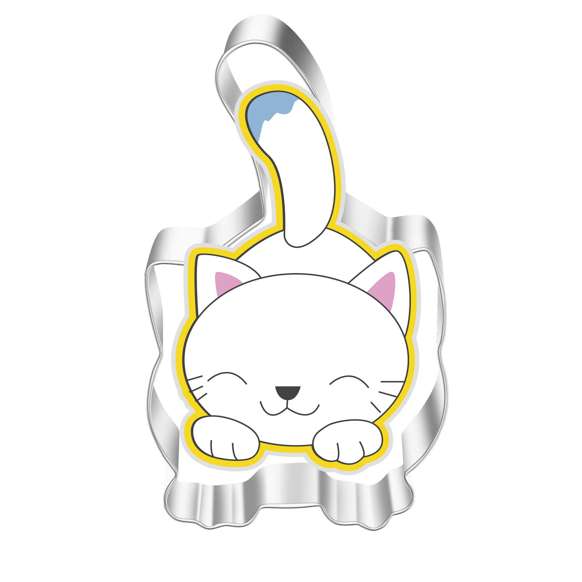 Acero inoxidable galleta molde de dibujos animados animales gatito ratón corte DIY pan al vapor herramienta para hornear