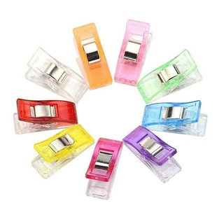 Cross-border white strong transparent mini cute edging patchwork buckle plastic axe scale sewing small clip