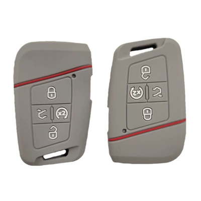 Static Rod/Key Bag — four-button silicone car key case