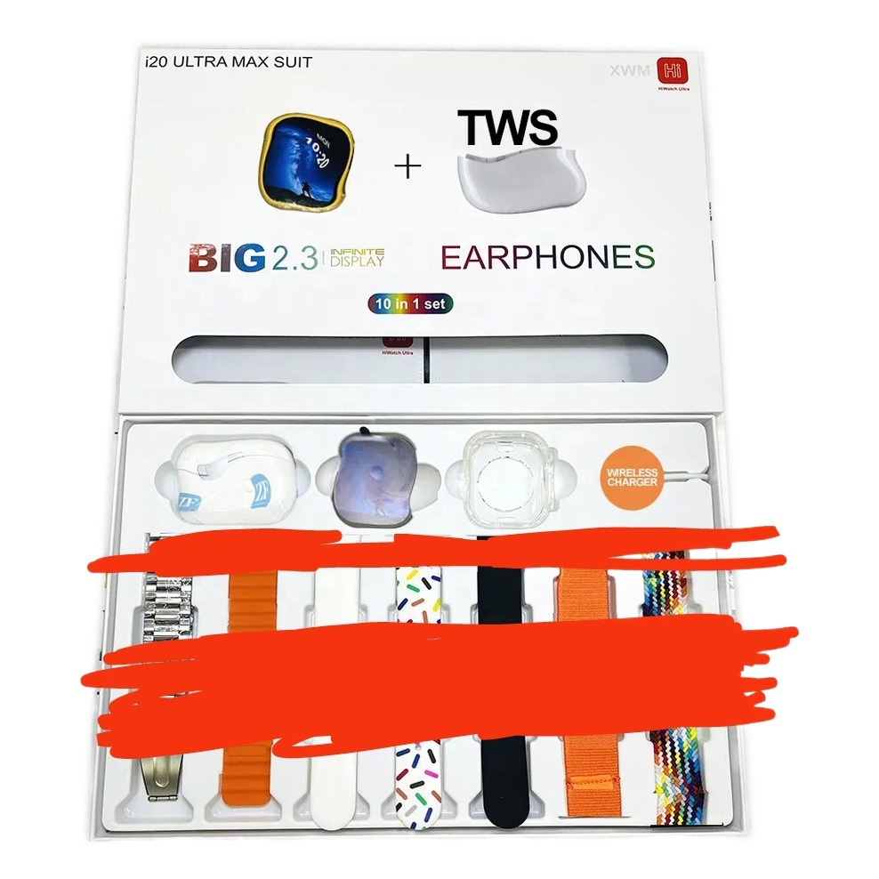 I20 ultra maxsuit reloj inteligente traje 10 IN1 traje Correa reloj funda protectora 5 generación auriculares