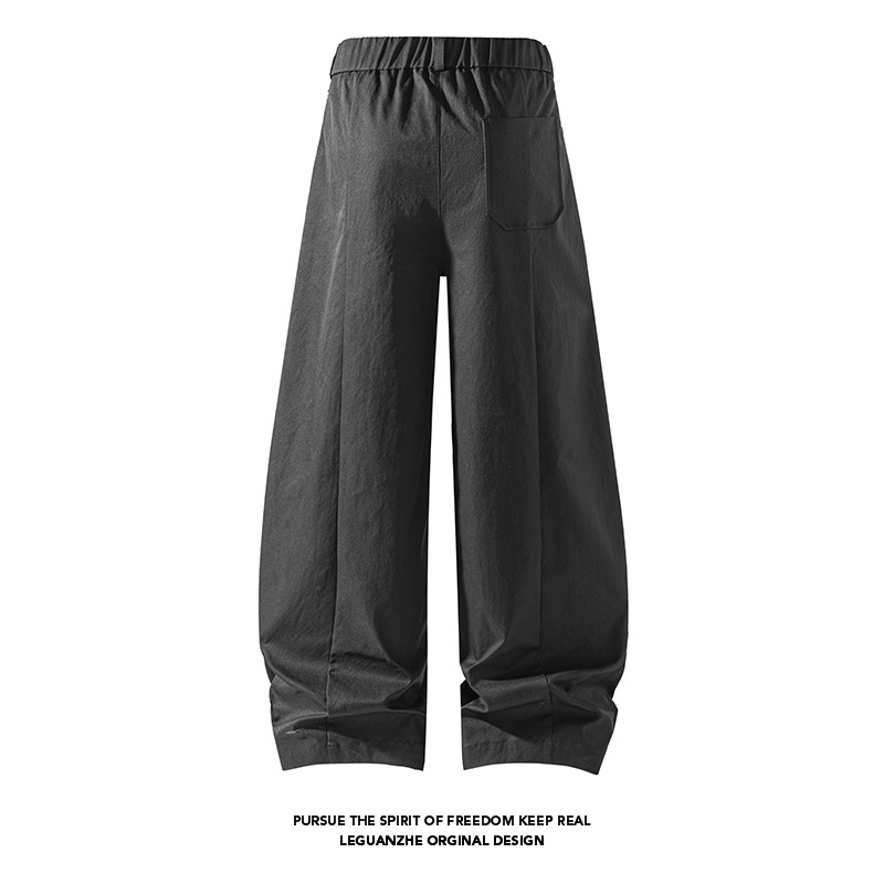 Lässige Herrenhose im amerikanischen Stil mit schrägem Schnitt, neue Frühjahrskollektion 2026, trendige, gerade geschnittene Hose mit weitem Bein._voghion.com