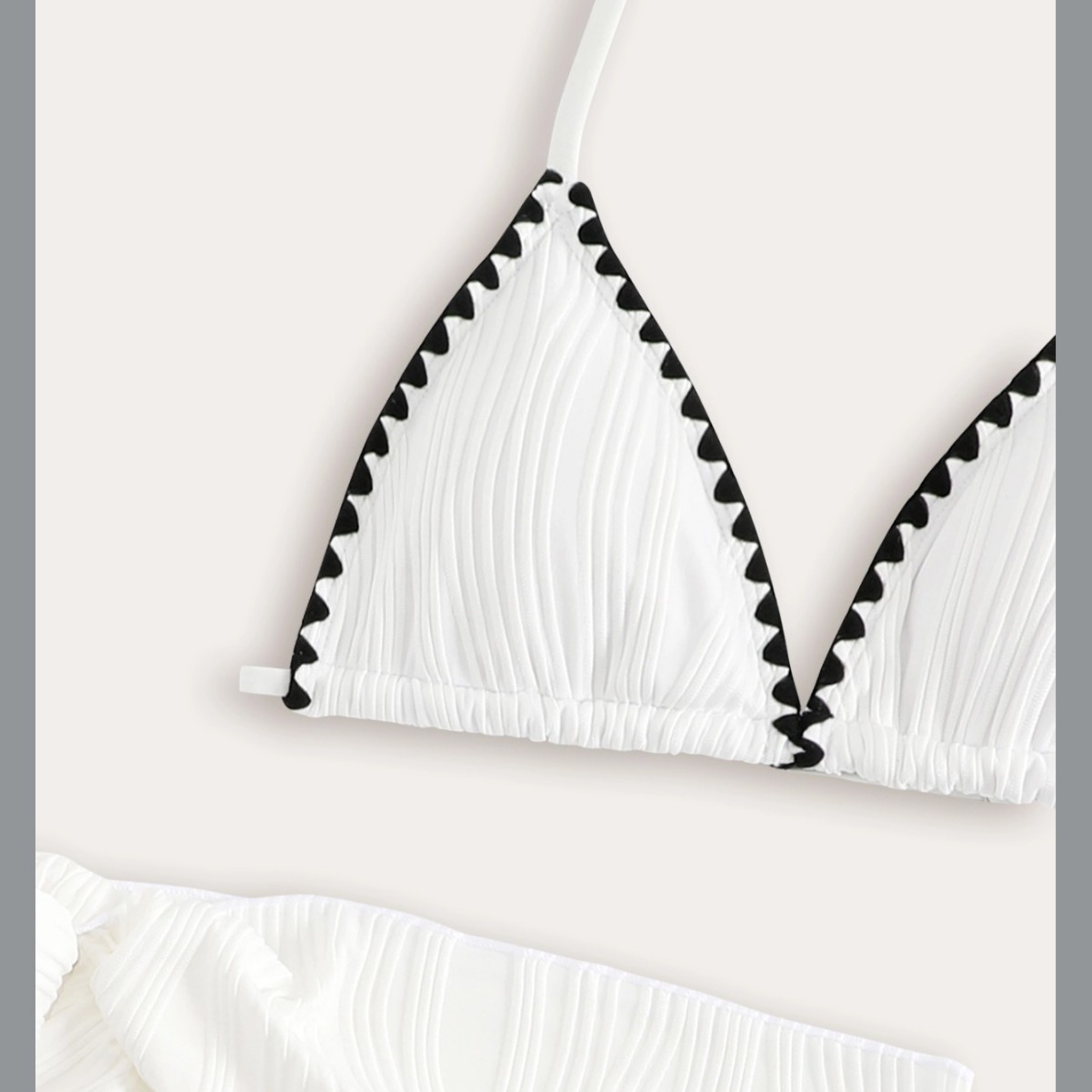 Classic Solid Color Bikini Swimsuit Set For Tweens & Teens - 3 Piece Tankini For Big Girls, Pool & Beach Wear_voghion.com