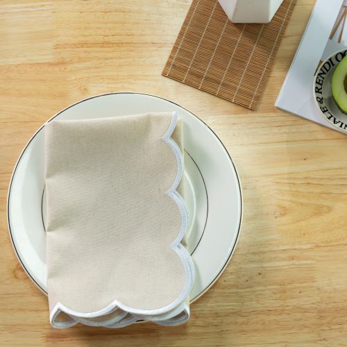 亚麻刺绣餐垫外贸餐巾隔热垫氛围感桌面布艺婚礼餐巾垫Napkins|undefined
