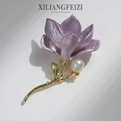 Style Elegant Magnolia Brooch – Yaxa sancaqları