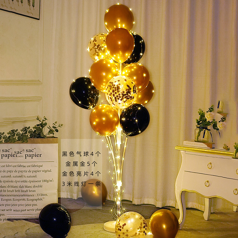 Columna de globo rojo flotante para decoración de bodas, cumpleaños y aperturas