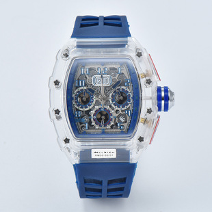 2025 New Spot Six-Pin Multi-Functional Running Second Carved Cut Out Quartz Watch Live Watch