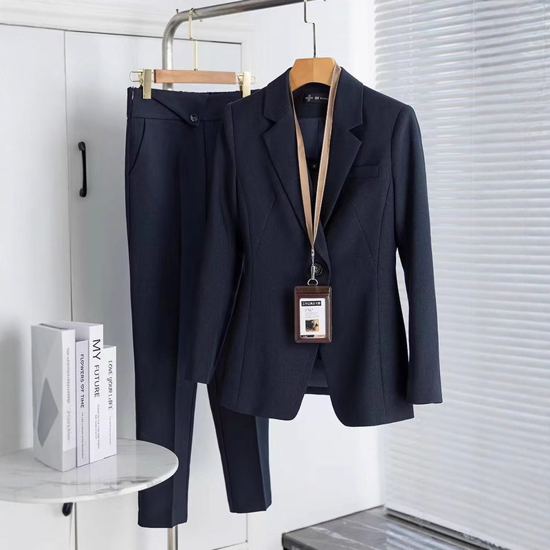 High-End Suit Suit for Women, Spring & Fall Formal Business Women's Clothing, Interview Elegant Workwear, Small Suit Jacket, Work Clothes