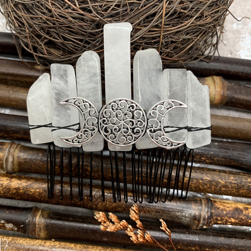 화이트 크리스탈 블랙 라인 실버 문