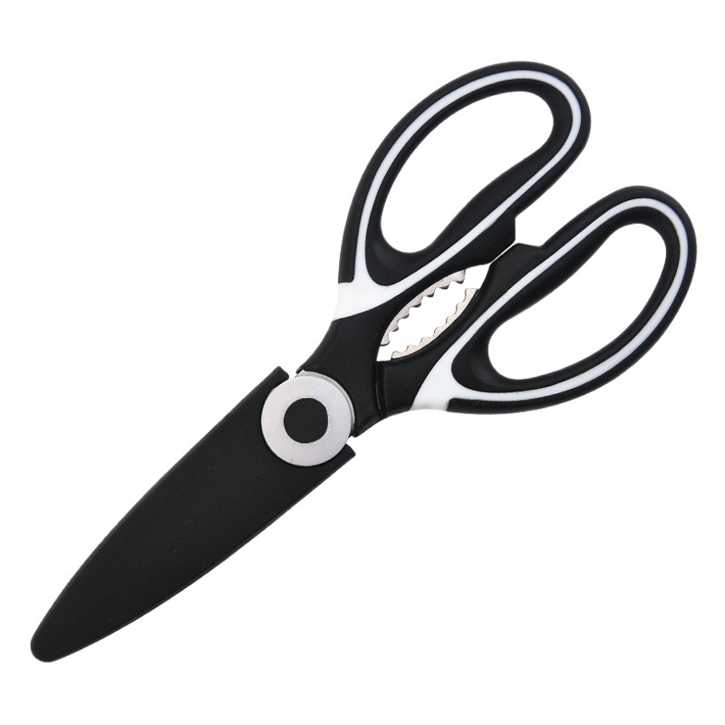 Fish Bone Panda Scissors Multifunctional Stainless Steel Strong Duck Fish Chicken Bone Scissors Food Scissors Kitchen Walnut Scissors