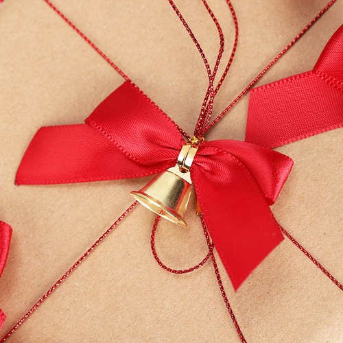 Cross-border hot sale party decoration red bell bow Christmas decoration Christmas tree hanging decorations