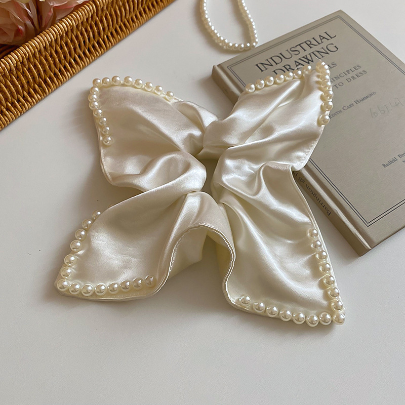 Anillo para el cabello-blanco