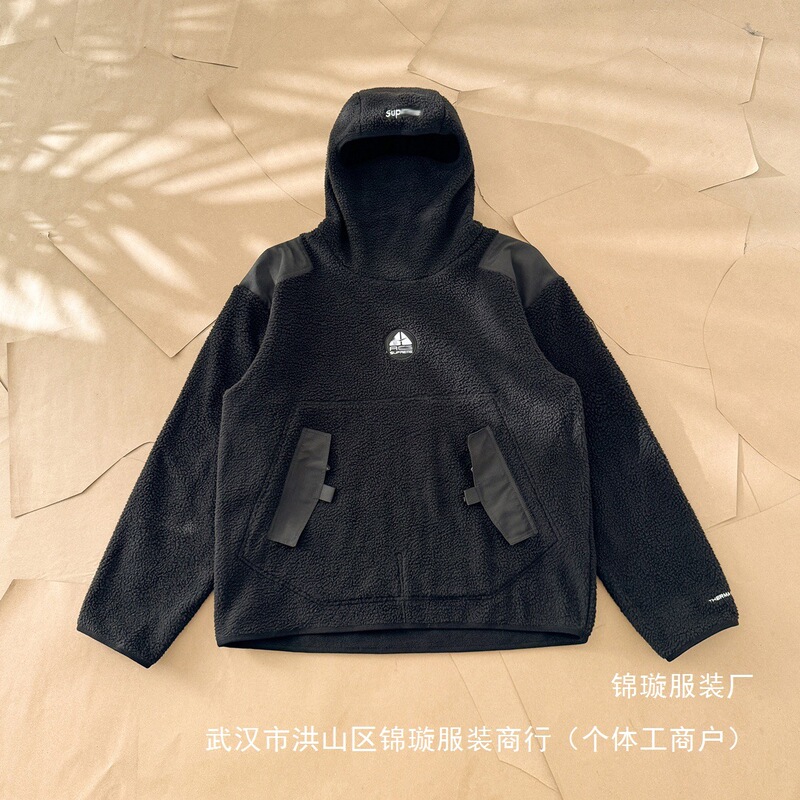 Sup X Acg Fleece Pullover Pullover Polar Fleece Sweater Imitation Lamb Wool Pullover Jacket Wholesale