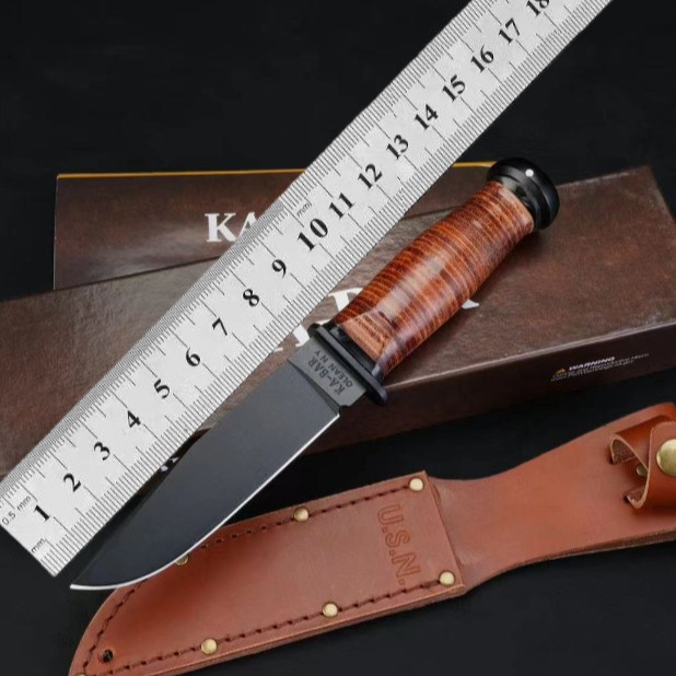 跨境卡巴2225二战老款高碳钢户外战术防卫求生便携直刀