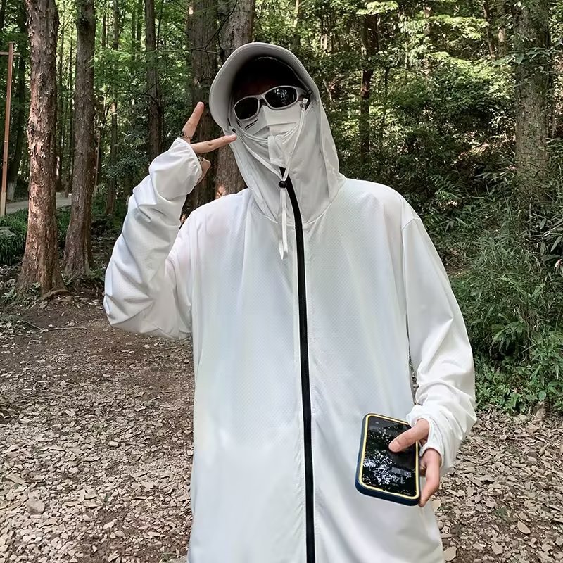 Spring Ice Silk Sun Protection Clothing for Men 2024 New Anti-Uv Casual Jacket Outdoor Fishing Breathable Sun Protection Clothing