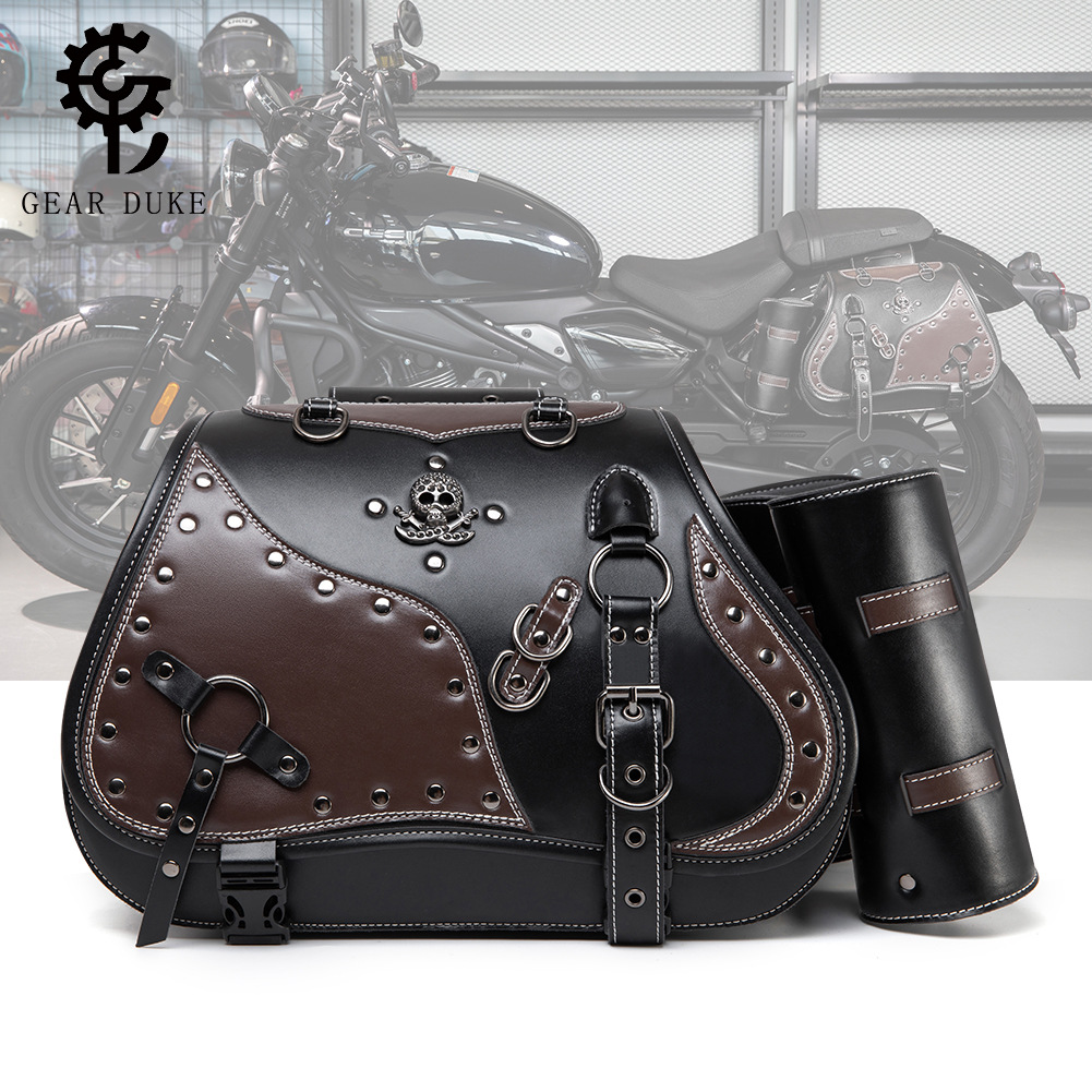 Accesorios para motocicletas Harley retro europeas y americanas, equipaje lateral modificado, equipo de crucero Prince, bolso lateral, bolso colgante modificado