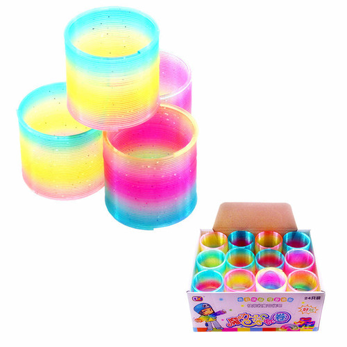 Small round special-shaped rainbow circle, colorful spring circle, rainbow jenga floor stall children's educational toys wholesale