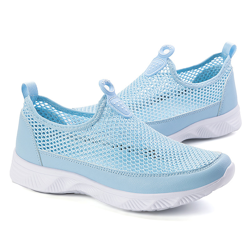Slip-On Plus tamaño pareja zapatos ligeros transpirables slip-on zapatillas volando tejidos zapatos casuales de las mujeres zapatos de los hombres zapatos de los deportes al aire libre
