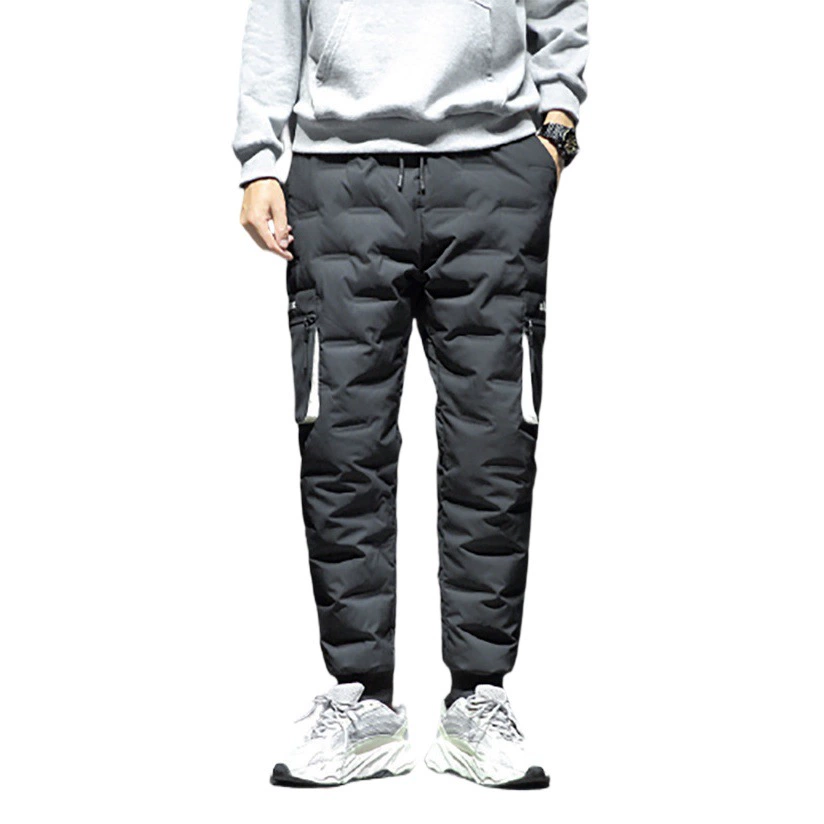 Новые зимние брюки из искусственного пуха, мужские Модные теплые дышащие непромокаемые брюки, подростковые спортивные брюки на открытом воздухе