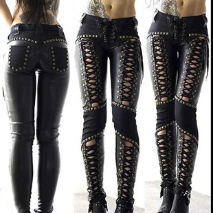 N 98242 Punk Rock Pencil Pants ��˓u�LС�_ѝ �羳�W��