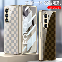 GKK适用三星Z Fold6折叠屏手机壳电镀玻璃彩绘壳潮牌个性防摔硬壳