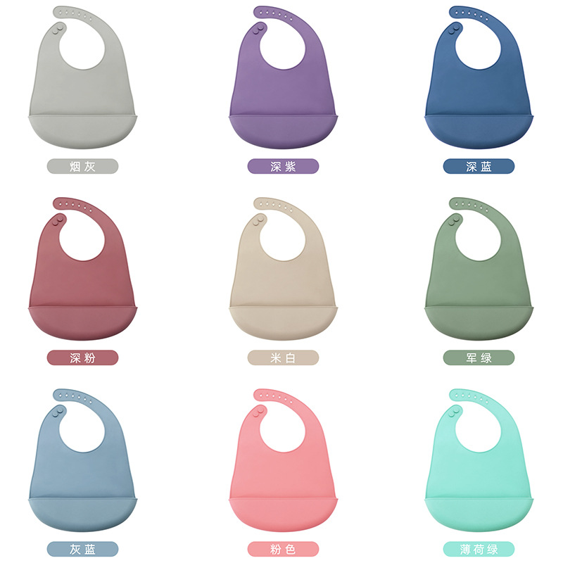 Babero de silicona babero de alimentos para bebés babero del bebé babero de silicona impermeable super suave babero traje babero