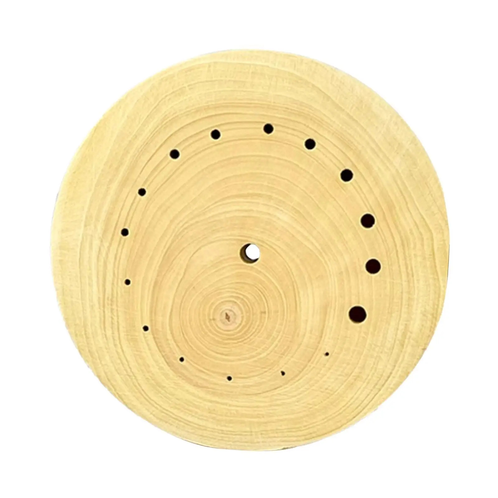 修表工具 带孔表垫 摆轮表针轮系维修机芯座 木底座 机芯摆轮木座