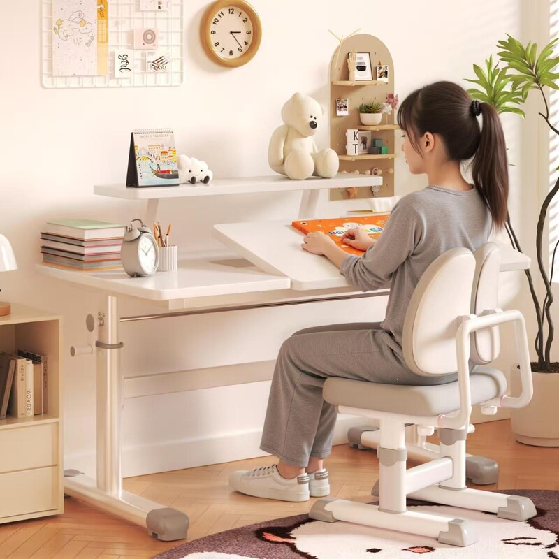 Adjustable Height Desk for Adults, Office Computer Desk, Study Desk with Manual Lift and Wheels, Large White Bedside Table for Bedroom Adjustable Height Desk for Adults, Office Computer Desk, Study Desk with Manual Lift and Wheels, Large White Bedside Table for Bedroom